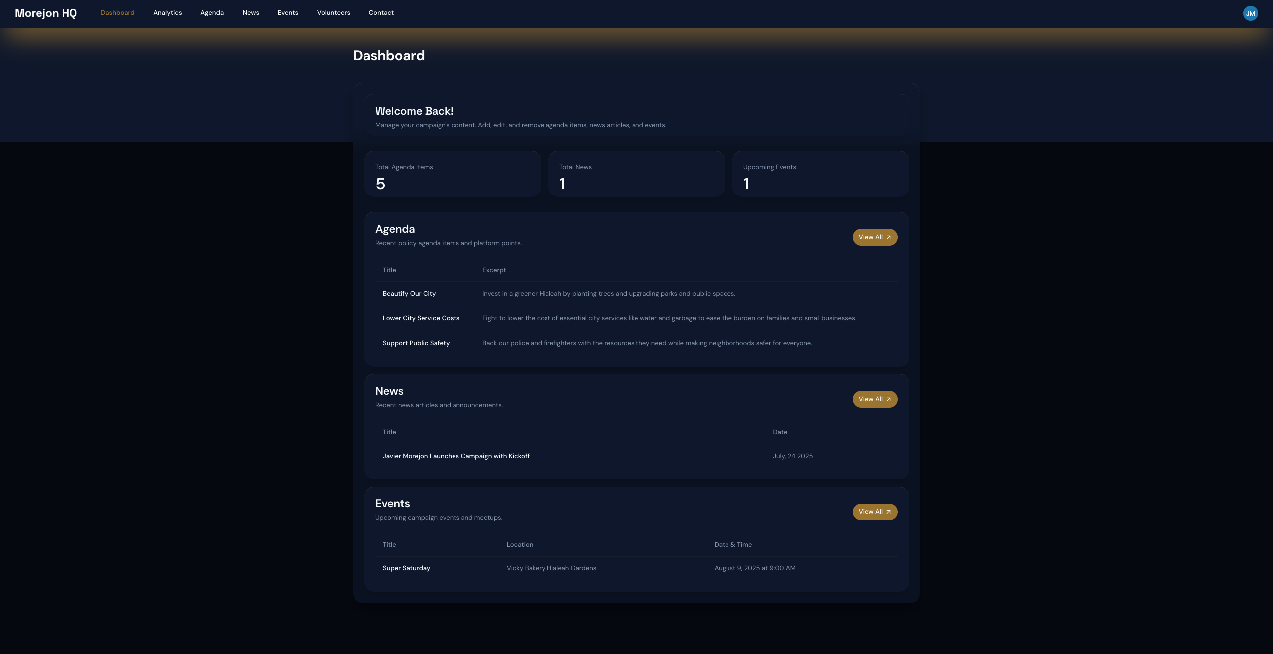 Councilman Campaign Website